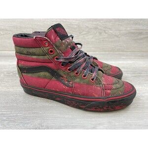 Vans Sk8-Hi  Women's Sneaker 7.5 House of Terror Nightmare On Elm Street Freddy